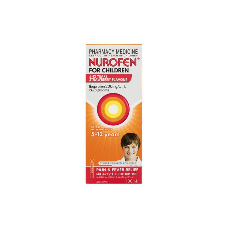 Nurofen Child 5-12 Strawberry 100mL - 9300711576117 are sold at Cincotta Discount Chemist. Buy online or shop in-store.
