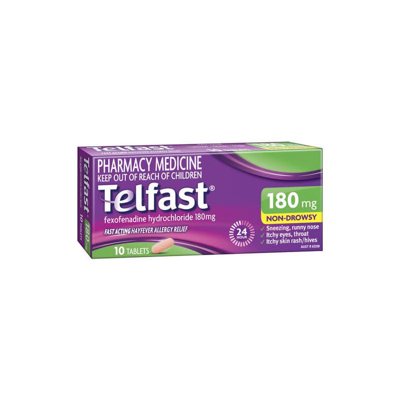Telfast 180mg 10 Tablets - 9321547136023 are sold at Cincotta Discount Chemist. Buy online or shop in-store.