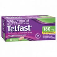 Telfast 180mg 30 Tablets - 9321547146213 are sold at Cincotta Discount Chemist. Buy online or shop in-store.
