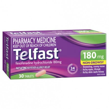 Telfast 180mg 30 Tablets - 9321547146213 are sold at Cincotta Discount Chemist. Buy online or shop in-store.