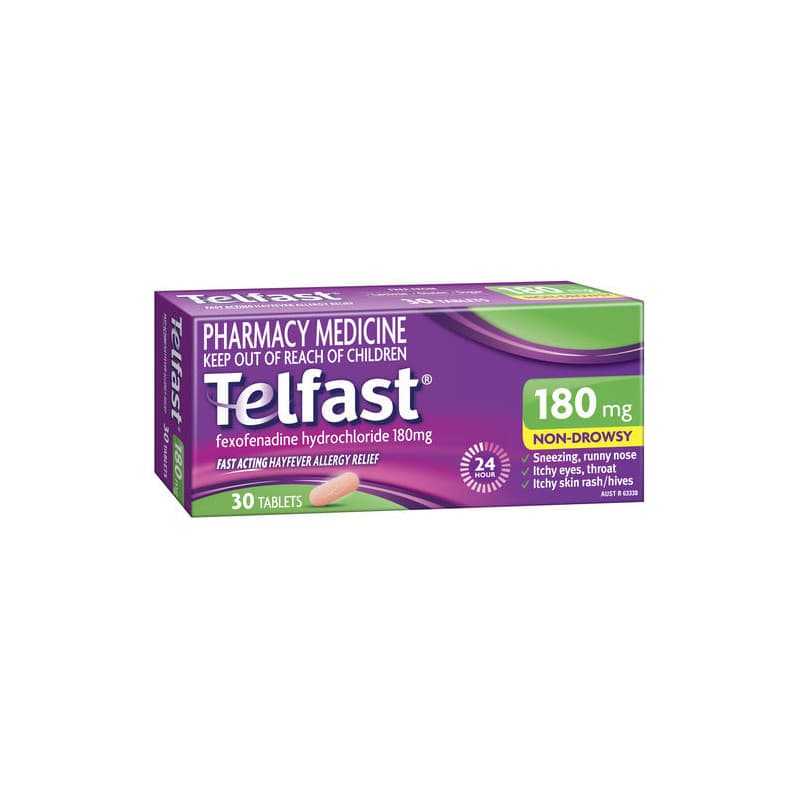 Telfast 180mg 30 Tablets - 9321547146213 are sold at Cincotta Discount Chemist. Buy online or shop in-store.