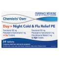Chemist Own Day+Night Cold & Flu Relief PE Tabs 24