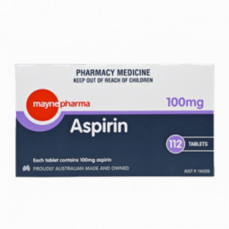 Mayne Aspirin Tablets 100mg 112 Tablets - 9334820000188 are sold at Cincotta Discount Chemist. Buy online or shop in-store.