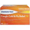 Chemist Own Cough Cold & Flu PE Relief Caps 48