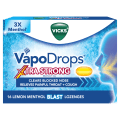 Vicks Vapo Drops Xtra Strong Lemon Menthol Blast 16 2.7g