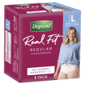 Depend Real Fit For Women Pants 7D Lge 8 pack