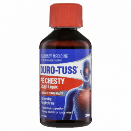 Durotuss Chesty Pe 200mL - 9314057005910 are sold at Cincotta Discount Chemist. Buy online or shop in-store.