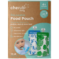 Cherub Baby Reusable Food Pouch Blue & Green 120mL 10pk