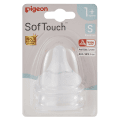 Pigeon S/Touch III Teat P/Plus W/N 1+mths S 2pk