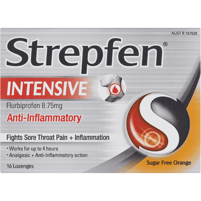 Strepfen Intensive Sugar Free Orange  Lozenges 16 - 93563253 are sold at Cincotta Discount Chemist. Buy online or shop in-store.