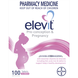 Elevit 100 Tablets - 9310160820488 are sold at Cincotta Discount Chemist. Buy online or shop in-store.