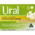Ural Effervescent Powder Lemon Sachets 28pk