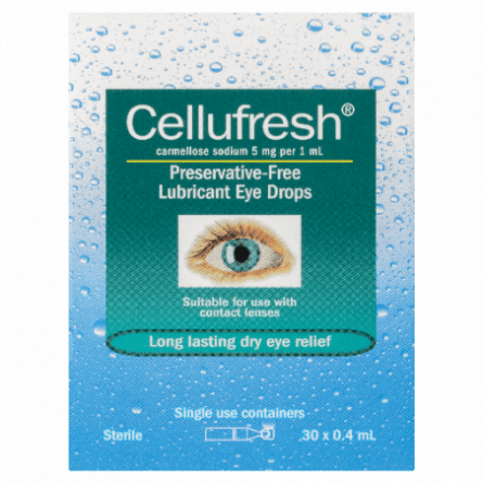 Cellufresh Eye Drops 30 x 0.4mL - 9315195354878 are sold at Cincotta Discount Chemist. Buy online or shop in-store.