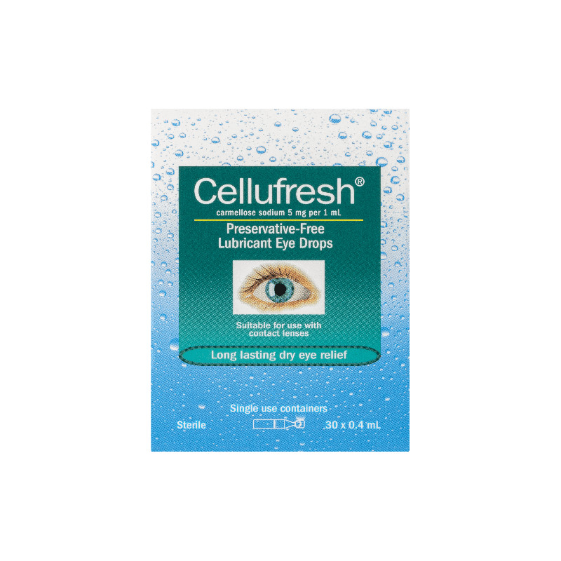 Cellufresh Eye Drops 30 x 0.4mL - 9315195354878 are sold at Cincotta Discount Chemist. Buy online or shop in-store.
