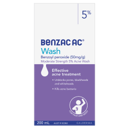 Benzac AC Wash 5% 200mL - 9318637072293 are sold at Cincotta Discount Chemist. Buy online or shop in-store.