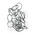 Mae Elastics Polybands Black & Clear (100)