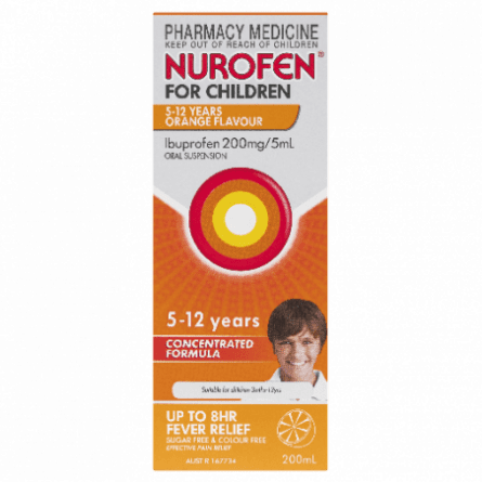 Nurofen Child 5-12 Orange 200mL - 9300711562837 are sold at Cincotta Discount Chemist. Buy online or shop in-store.
