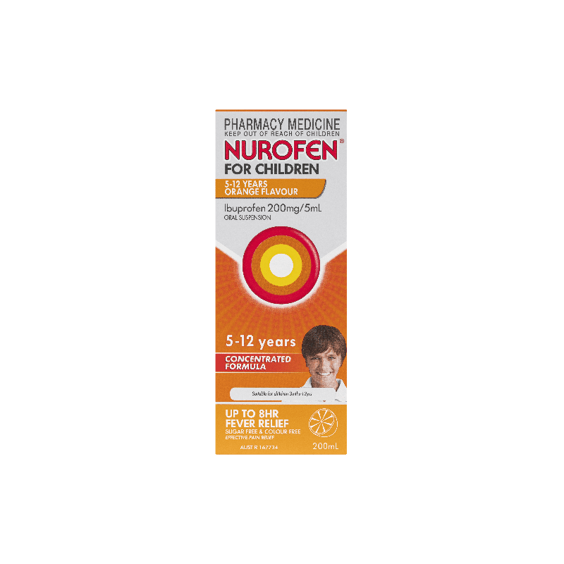 Nurofen Child 5-12 Orange 200mL - 9300711562837 are sold at Cincotta Discount Chemist. Buy online or shop in-store.