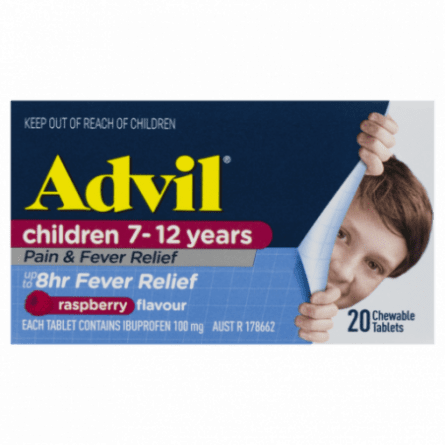Advil Childrens Chewable 7-12Yrs Tablets 20 - 9310488000319 are sold at Cincotta Discount Chemist. Buy online or shop in-store.
