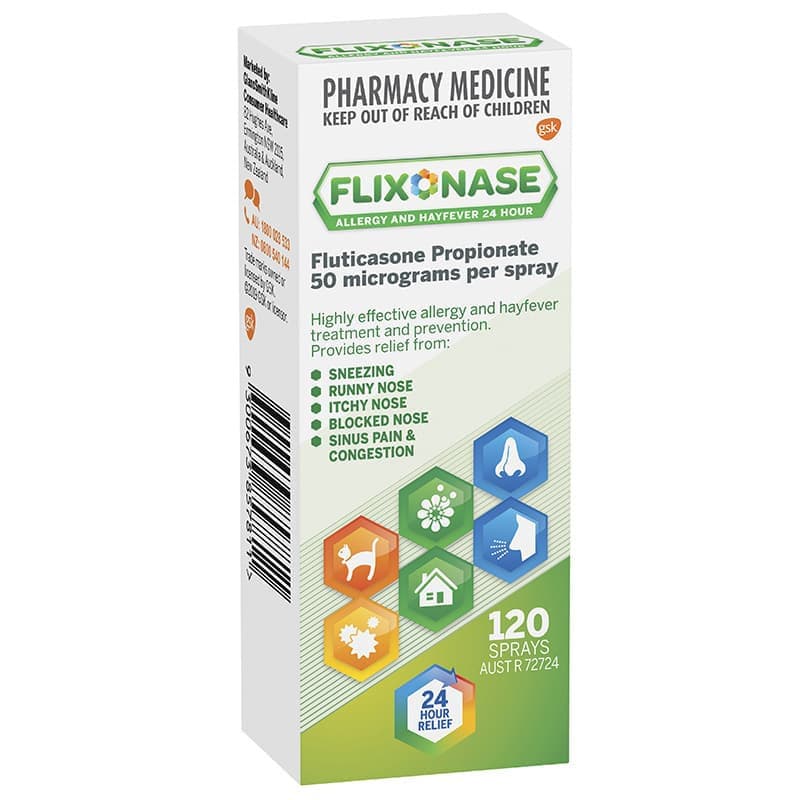 Flixonase 24 Hour Nasal Spray 120 Dose - 9300673832146 are sold at Cincotta Discount Chemist. Buy online or shop in-store.