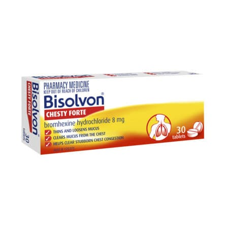 Bisolvon Chesty Forte 30 Tablets - 9351791000085 are sold at Cincotta Discount Chemist. Buy online or shop in-store.