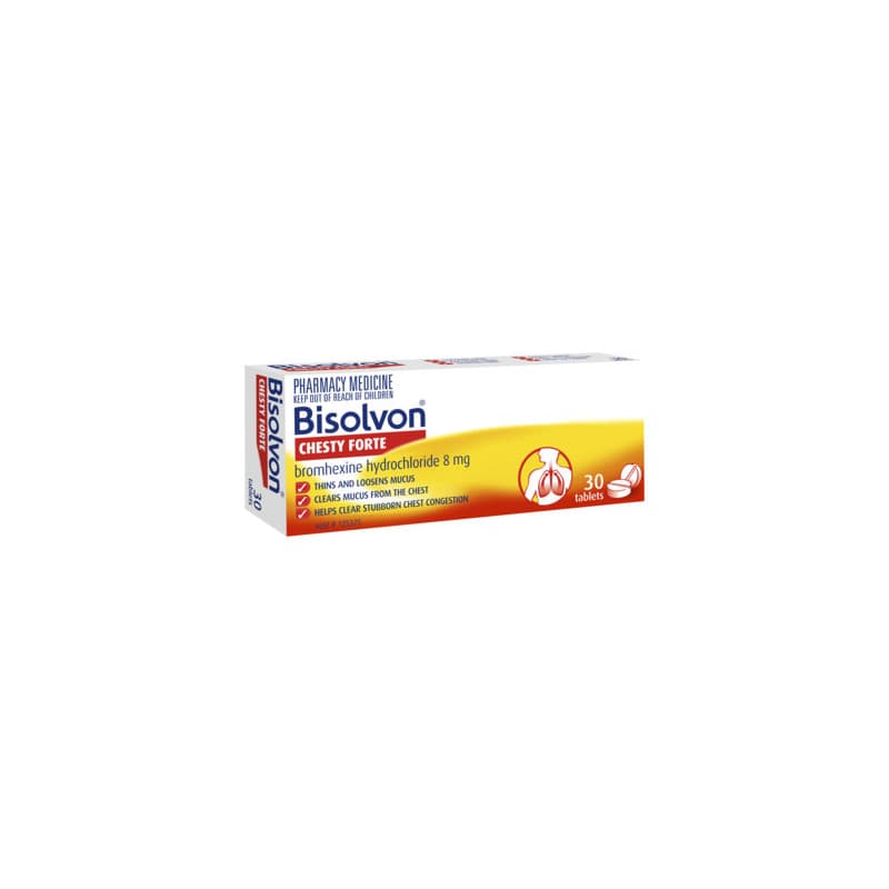 Bisolvon Chesty Forte 30 Tablets - 9351791000085 are sold at Cincotta Discount Chemist. Buy online or shop in-store.