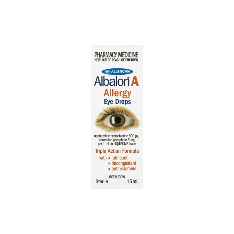 Albalon A Allergy Eye Drops 15mL - 9315195301377 are sold at Cincotta Discount Chemist. Buy online or shop in-store.