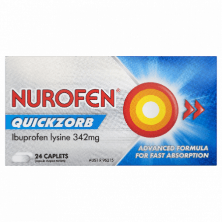 Nurofen Quickzorb Caplets 24 - 9300711653030 are sold at Cincotta Discount Chemist. Buy online or shop in-store.
