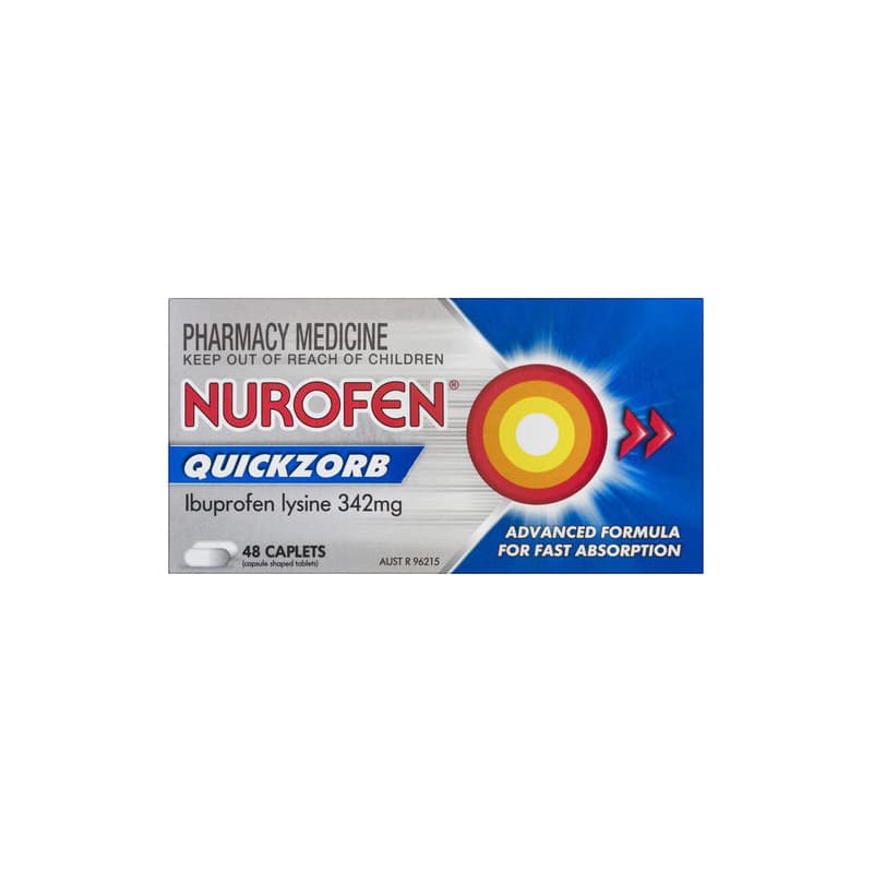 Nurofen Quickzorb Caplets 48 - 9300711867963 are sold at Cincotta Discount Chemist. Buy online or shop in-store.