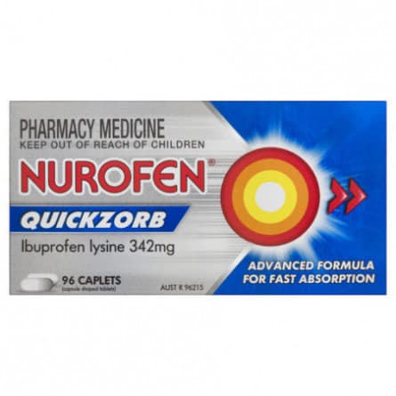 Nurofen Quickzorb Caplets 96 - 9300711867956 are sold at Cincotta Discount Chemist. Buy online or shop in-store.