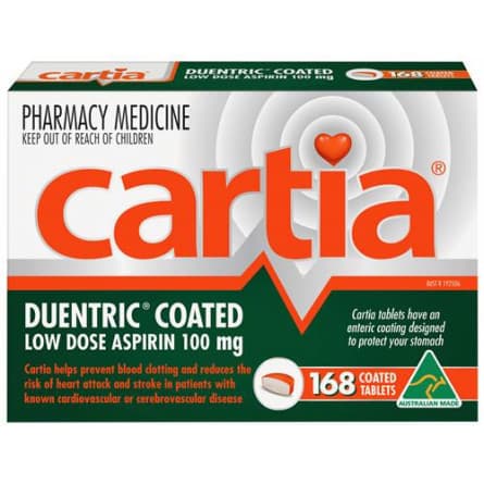Cartia 100mg 168 Tablets - 9331134927576 are sold at Cincotta Discount Chemist. Buy online or shop in-store.
