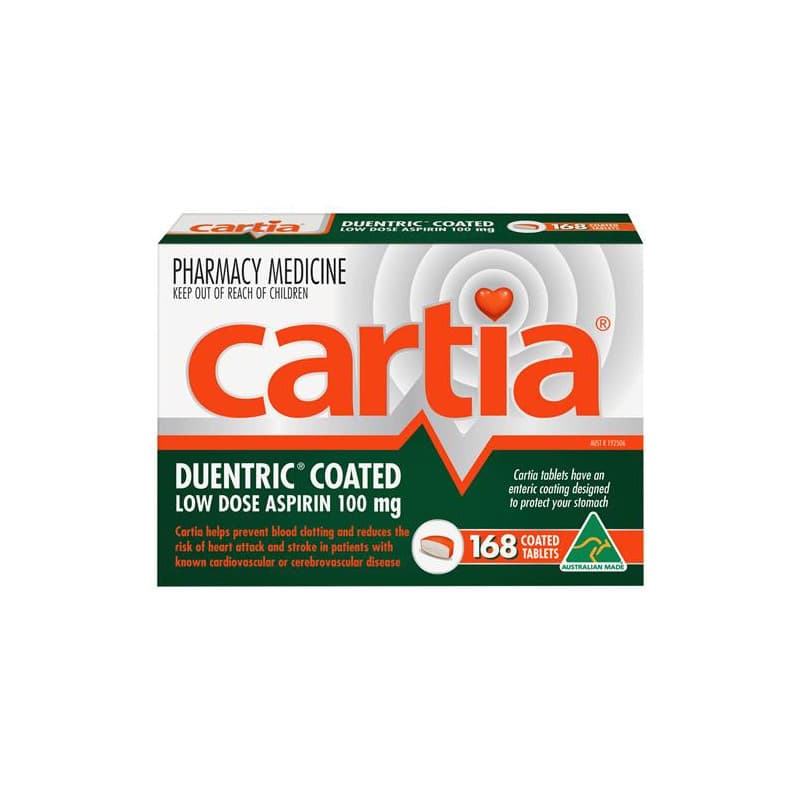 Cartia 100mg 168 Tablets - 9331134927576 are sold at Cincotta Discount Chemist. Buy online or shop in-store.