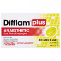 Difflam Plus Anaesthetic Pineapple and Lime Sugar Free Lozenges 16