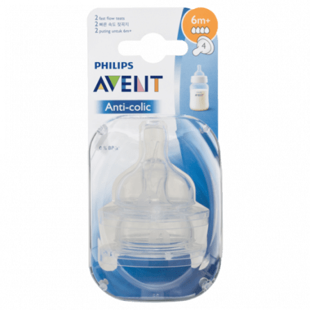 Philips Avent Anti-Colic Teat 6m+ 2 pk - 5012909007894 are sold at Cincotta Discount Chemist. Buy online or shop in-store.