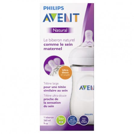 Avent Biberon Naturel En Plastique 260ml