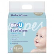 BabyU Baby Wipes Fragrance Free 240 pack - 9338608002050 are sold at Cincotta Discount Chemist. Buy online or shop in-store.