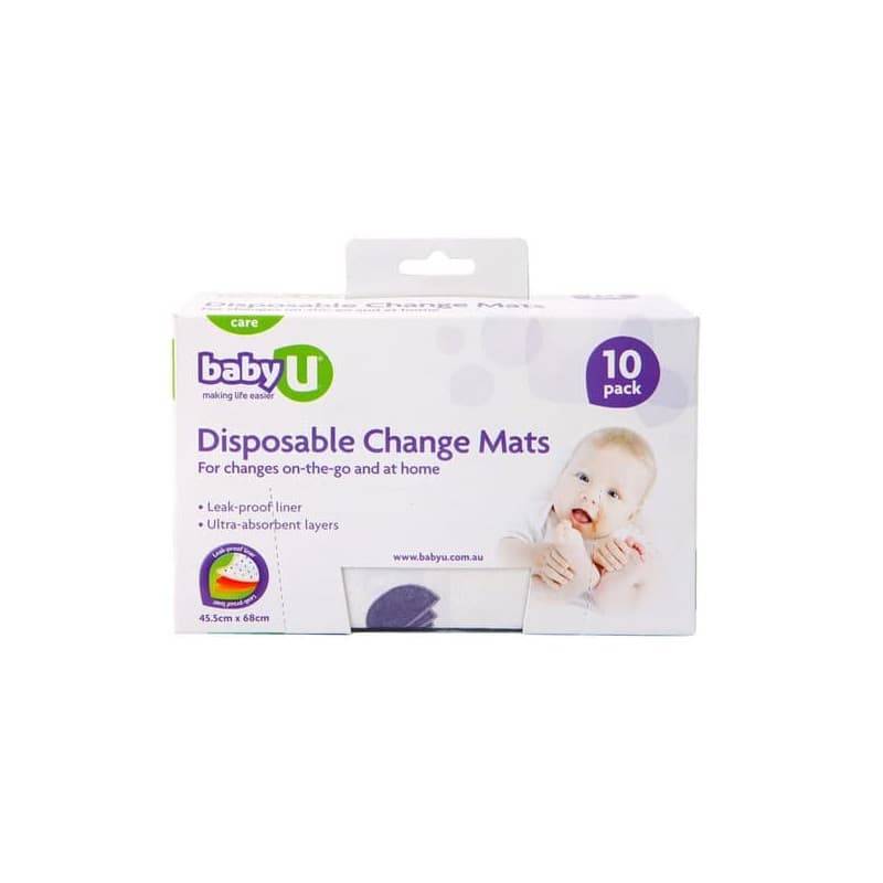 BabyU Disposable Change Mat 10 pack - 9338608002722 are sold at Cincotta Discount Chemist. Buy online or shop in-store.