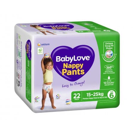 Babylove Nappy Pants Junior 15kg+ 20+2 pack - 9312818003915 are sold at Cincotta Discount Chemist. Buy online or shop in-store.