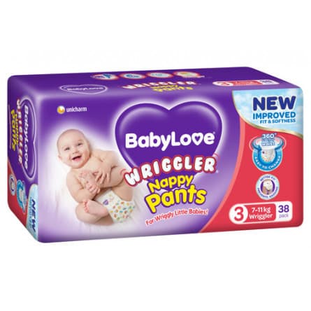 Babylove Nappy Pants Wriggler 34 box - 9312818004288 are sold at Cincotta Discount Chemist. Buy online or shop in-store.