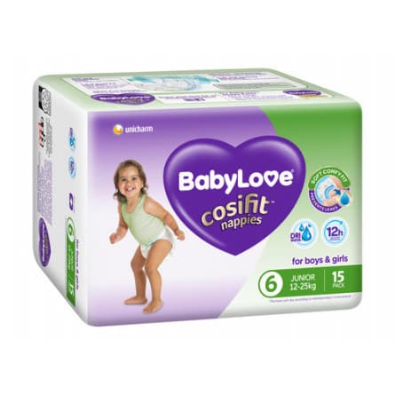 Babylove Nappies Junior Convenience 15 pack - 9312818004325 are sold at Cincotta Discount Chemist. Buy online or shop in-store.