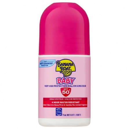 Banana Boat Baby Roll On SPF50+ 75mL - 9330344001670 are sold at Cincotta Discount Chemist. Buy online or shop in-store.