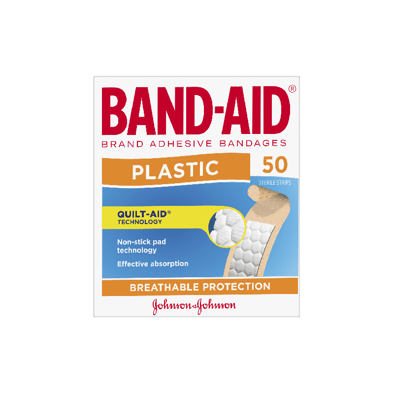 Band-Aid Plastic Strips 50 pk - 9300607171433 are sold at Cincotta Discount Chemist. Buy online or shop in-store.