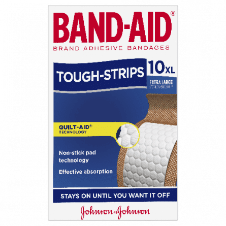 Band-Aid Tough Strips Extra Large 10 pk - 9300607179101 are sold at Cincotta Discount Chemist. Buy online or shop in-store.
