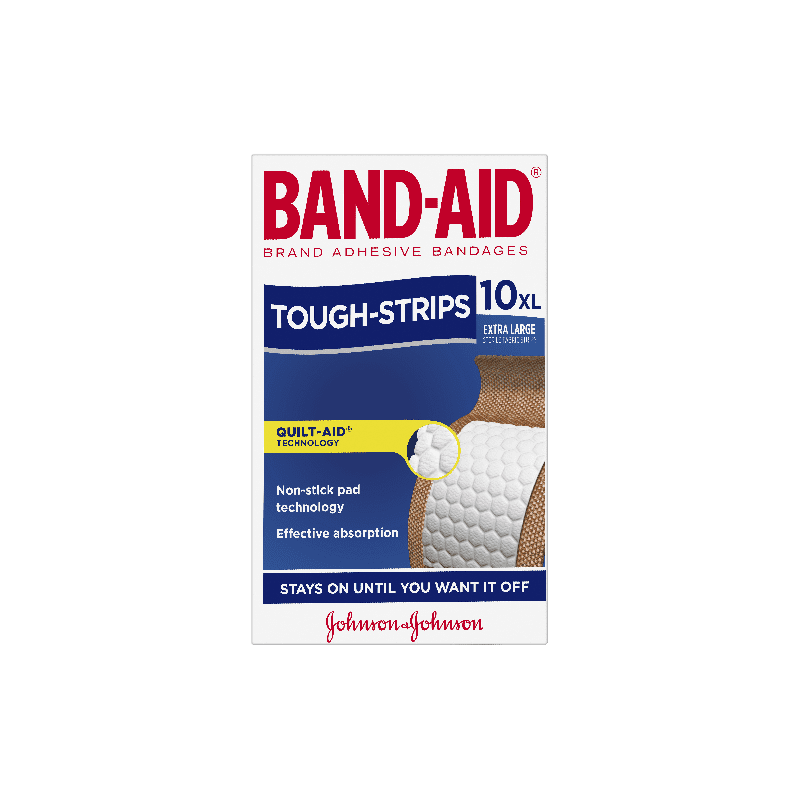 Band-Aid Tough Strips Extra Large 10 pk - 9300607179101 are sold at Cincotta Discount Chemist. Buy online or shop in-store.