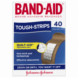 Band-Aid Brand Tough Strips 40 pk - 9300607179354 are sold at Cincotta Discount Chemist. Buy online or shop in-store.