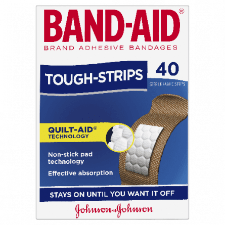 Band-Aid Brand Tough Strips 40 pk - 9300607179354 are sold at Cincotta Discount Chemist. Buy online or shop in-store.