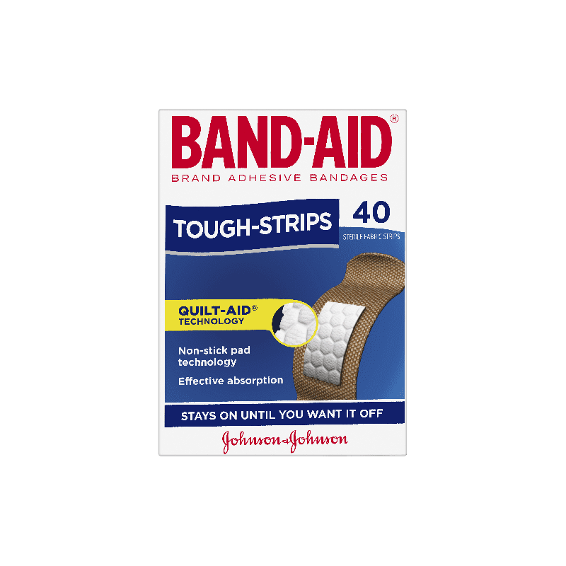 Band-Aid Brand Tough Strips 40 pk - 9300607179354 are sold at Cincotta Discount Chemist. Buy online or shop in-store.