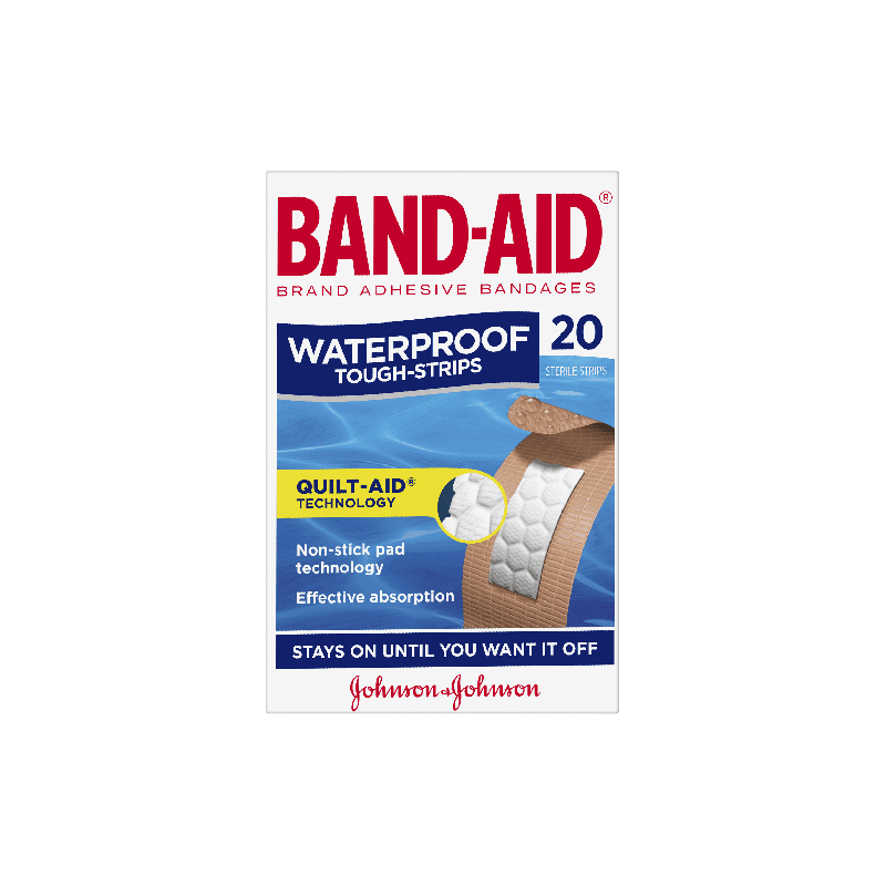 Band-Aid Waterproof Tough Strips 20 pack - 9300607179453 are sold at Cincotta Discount Chemist. Buy online or shop in-store.