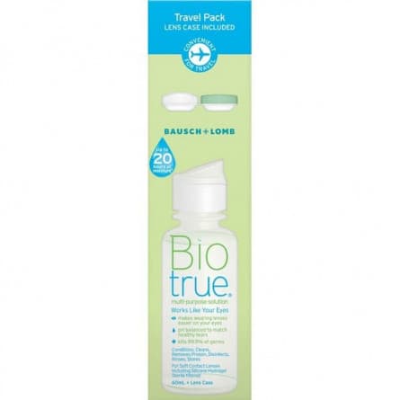 Bausch + Lomb Biotrue Travel pack 60mL - 9320344001152 are sold at Cincotta Discount Chemist. Buy online or shop in-store.