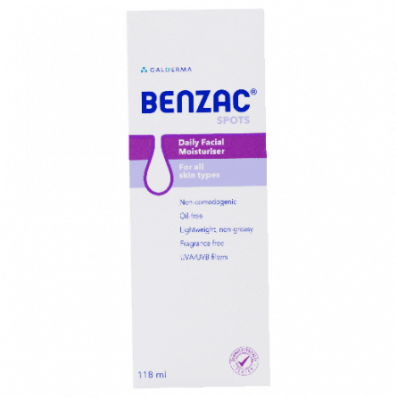 Benzac Daily Facial Moisturiser 118mL - 9318637042807 are sold at Cincotta Discount Chemist. Buy online or shop in-store.